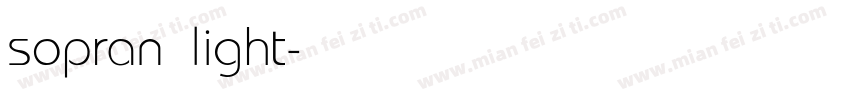 sopran light字体转换